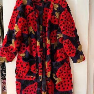 Farm Rio Heartberry Fleece S EUC